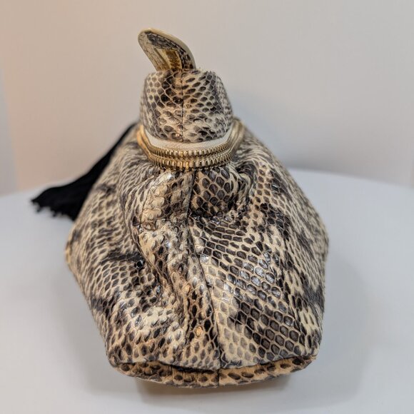 Jimmy Choo Rilley Clutch Bag in Natural Python - Picture 3 of 14